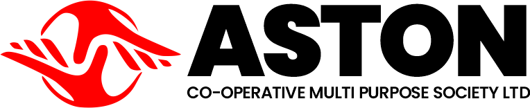Aston Co-operative Multi Purpose Society logo. It is a subsidiary of Vista Holdings